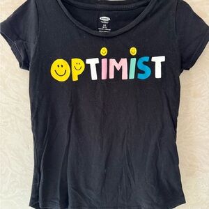 Old Navy Black Optimist Kids T-Shirt